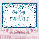 Lofaris Oh Boy Its A Sprinkle Simple Baby Shower Backdrop